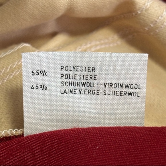 RED BLEYLE WOMENS PANTS SIZE 38 VIRGIN WOOL AND POLYESTER EXCELLENT CONDITION - Picture 7 of 8